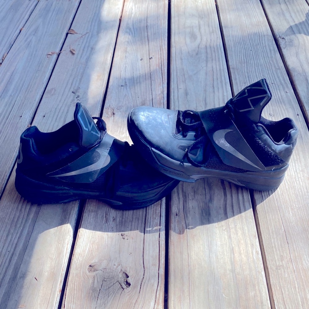 Nike KD 4 IV Zoom Kevin Durant Blackout Double Black Size 9.5